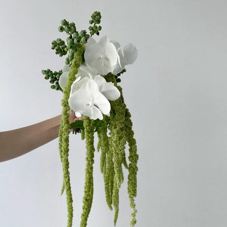 Orkide ve Amaranthus Gelin Buketi