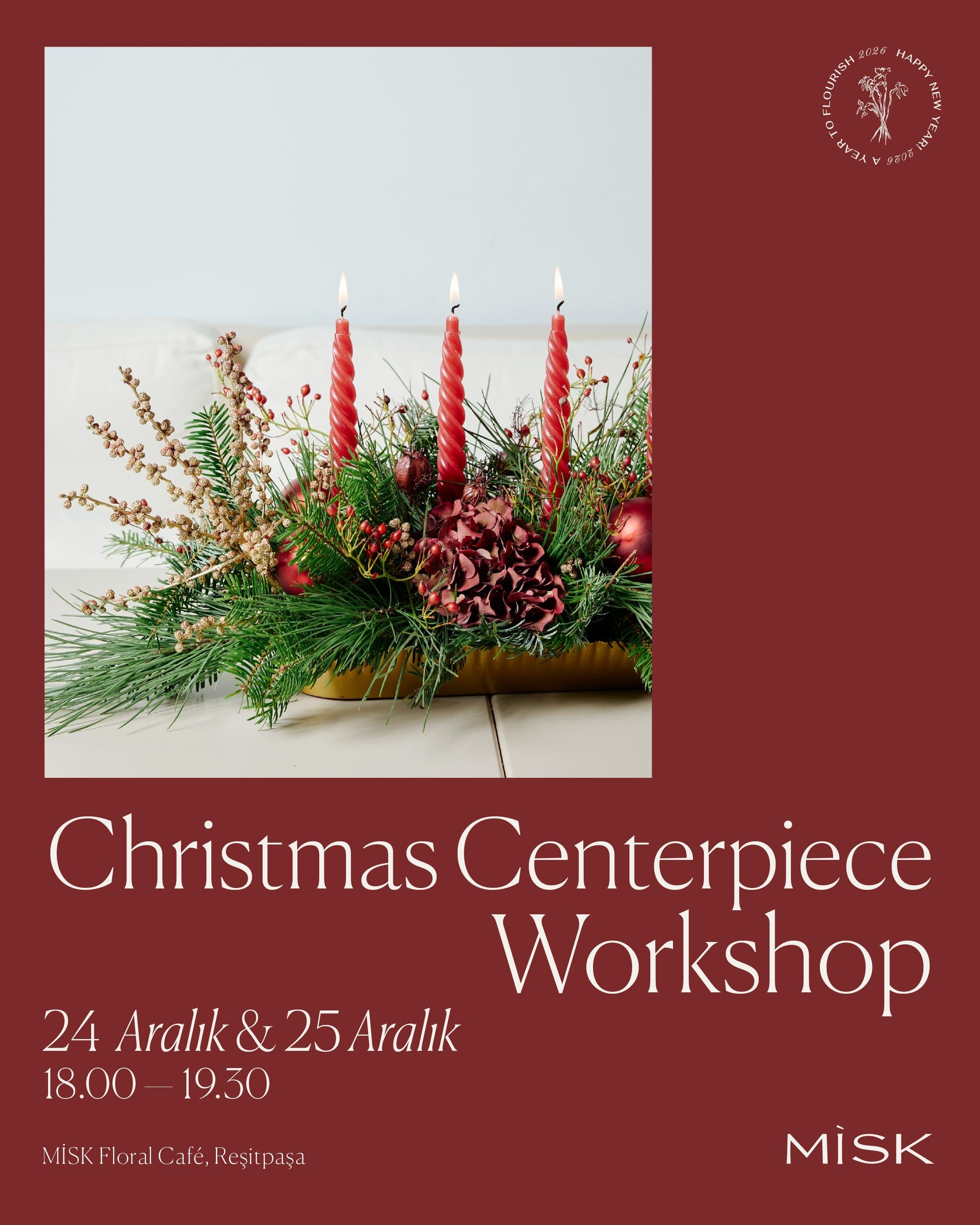 Yılbaşı Masa Aranjmanı Atölyesi